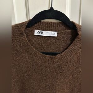 Zara oversized brown sweater size medium